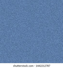 Blue Denim Texture. Vector Seamless Pattern