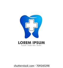 blue dental cross