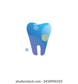 Un diseño de vectores dentales azules que tiene una fuerte y robusta impresión es adecuado para las empresas de salud dental