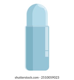 Blauer Deodorant-Stick mit transparenter Kappe, der Sie den ganzen Tag frisch hält