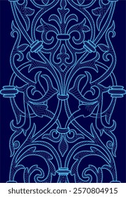 Blue design with a lot of detail. Vector illustration