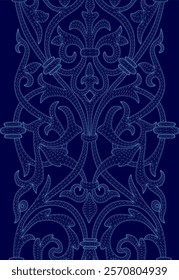 Blue design with a lot of detail. Vector illustration