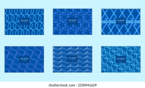 Plantilla de presentación de diseño azul Fondo de patrón sin inconvenientes para Powerpoint, Brochure, Web, Perfil de la empresa, Marca, Banner