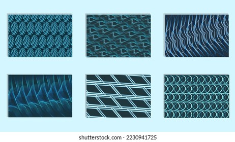 Blue Design Presentation Template Seamless Pattern Background for Powerpoint, Brochure, Web, Company Profile, Brand, Banner