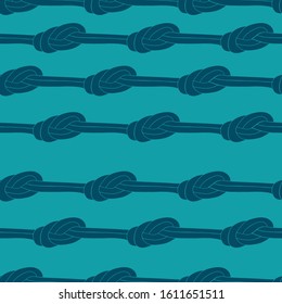 blue design Square knot stripe pattern seamless