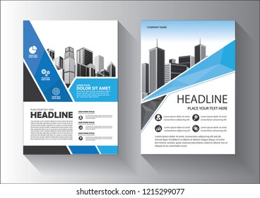 blue design template for background cover, layout, brochure, magazine, catalog, and flyer