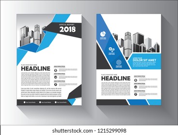 blue design template for background cover, layout, brochure, magazine, catalog, and flyer
