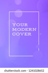 Blue design template and illustration in stylish and trende bright gradient colors with abstract fluid shapes, paint splashes, ink drops - futuristic posters, banners and cover designs. Vector image.