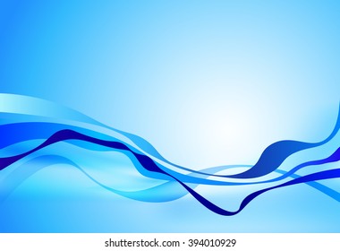 blue design waves, business background abstract corporate design