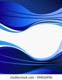 blue design waves, business background abstract corporate design