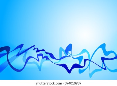 blue design waves, business background abstract corporate design