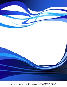 blue design waves, business background abstract corporate design