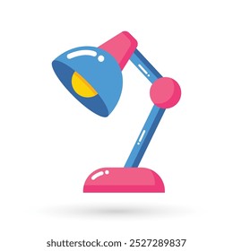 Blue desk Lamp Icon. Concept for web, logo, mobile app, UI, UX, landing page.