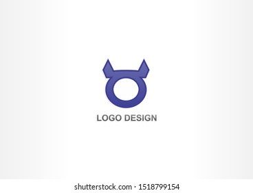 blue devil design for e-sport logo illustration.