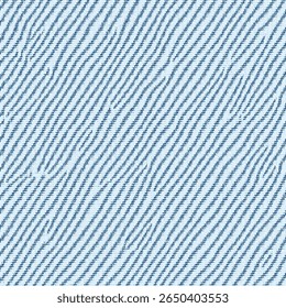 Blaue diagonale Denim-Textur. Jeans Stoffmuster im Skizzenstil, perfekt für Textildesign, Modehintergründe und Druckvorlagen.
