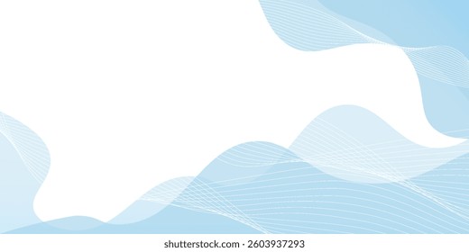 Blue diagonal frame illustration of circles with dot and stripe patterns on wavy connected circles background. modern vector eps10