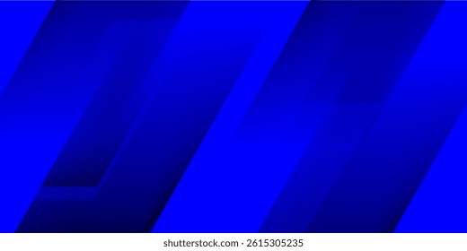 Blue diagonal geometric overlay layer background with lines pattern. Abstract Diagonal rectangle shape graphic elements. Modern banner backdrop template design with space for text. Vector illustration