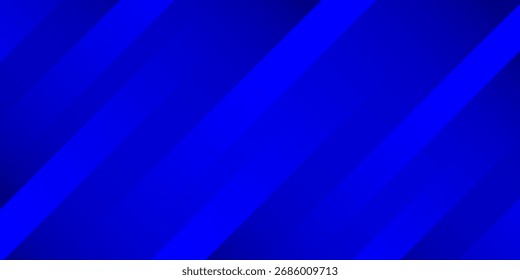 Blue diagonal geometric overlay layer background with lines pattern. Abstract Diagonal rectangle shape graphic elements. Modern banner backdrop template design with space for text. Vector illustration