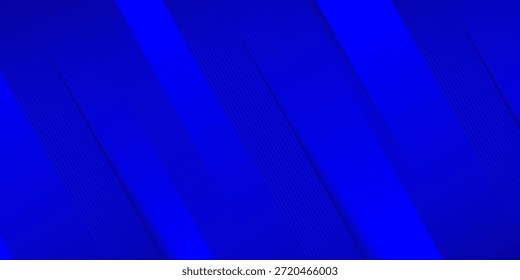 Fondo de capa de superposición geométrica diagonal azul con patrón de líneas. Elementos gráficos Abstractas de forma de rectángulo diagonal. Diseño moderno de Plantilla de fondo de Anuncio con espacio para texto. Ilustración vectorial
