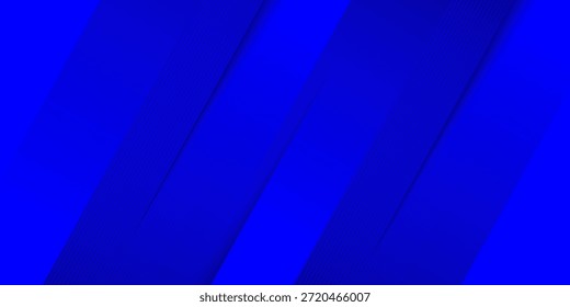 Fondo de capa de superposición geométrica diagonal azul con patrón de líneas. Elementos gráficos Abstractas de forma de rectángulo diagonal. Diseño moderno de Plantilla de fondo de Anuncio con espacio para texto. Ilustración vectorial