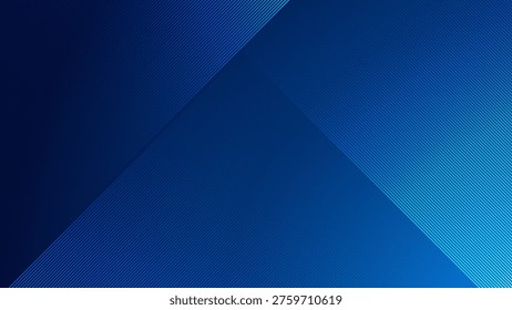 Blue diagonal lines background technology. Slanted parallel blue stripes wallpaper. Futuristic technology concept.