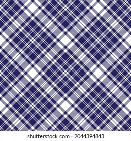 Blue Diagonal Plaid Tartan textured Seamless pattern design suitable for fashion textiles and graphics