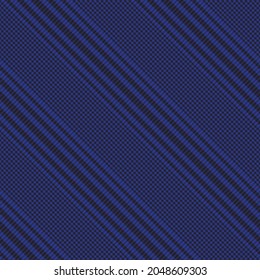 Blue Diagonal Plaid Tartan textured Seamless pattern design suitable for fashion textiles and graphics