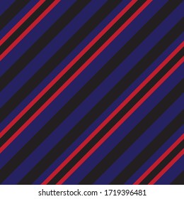 Blauer, diagonal gestreifter, nahtloser Musterhintergrund, geeignet für Modetextilien, Grafiken