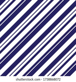 Blue diagonal striped seamless pattern background suitable for fashion textiles, graphics