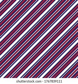 Blue diagonal striped seamless pattern background suitable for fashion textiles, graphics
