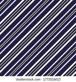 Blue diagonal striped seamless pattern background suitable for fashion textiles, graphics