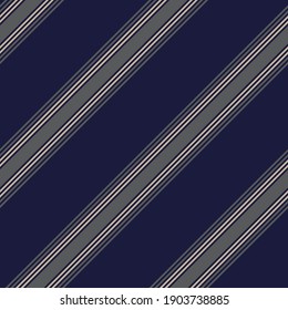 Blue diagonal striped seamless pattern background suitable for fashion textiles, graphics