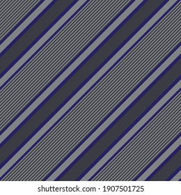 Blue diagonal striped seamless pattern background suitable for fashion textiles, graphics