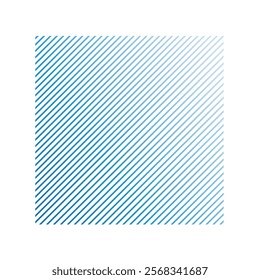 Blue diagonal thin lines in a seamless pattern on white background