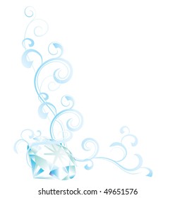 blue diamond flourishes