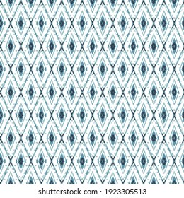 Geometrisches Muster aus blauem Diamant. Abstrakte Hintergrundtextur im geometrischen Zierstil.