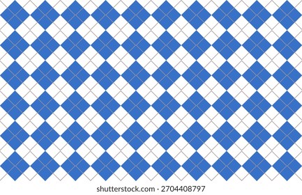 Diamante azul con rejilla en el patrón de repetición superior, Imagen repleta, diseño para la impresión de la tela	