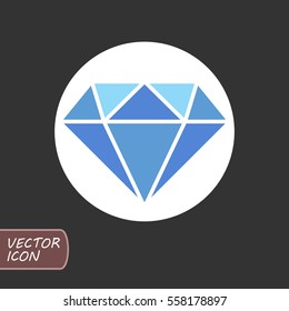 Blue diamond icon