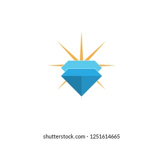 Blue diamond logo template