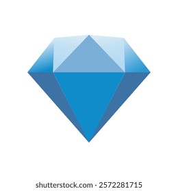 blue diamond on white background