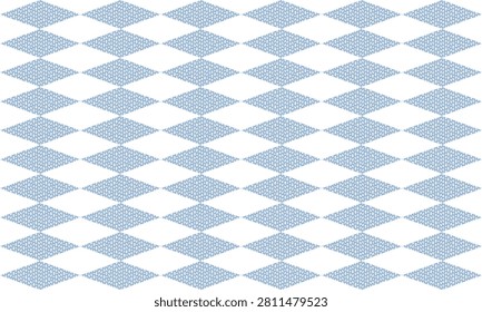 blue diamond repeat  in checkerboard pattern, replete image design for fabric printing patter, dot pattern