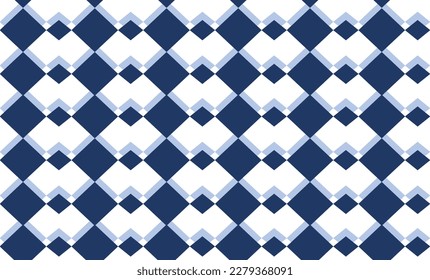 blue diamond repeat seamless pattern, replete image design for fabric printing 
