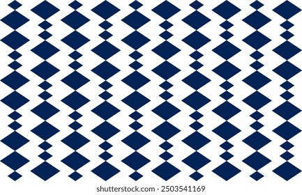 blue diamond repeat vertical column strip pattern, replete image design for fabric printing, column rhombus patter, diamond in diamond