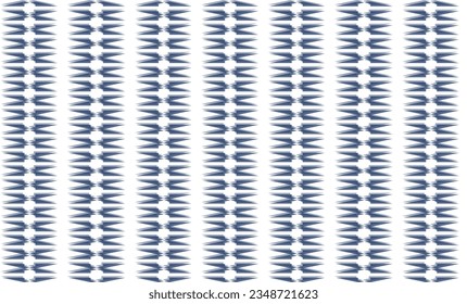 blue diamond spiky block on white background repeat seamless pattern replete image design for fabric printing or wallpaper or background