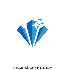 blue diamond vector ready to use