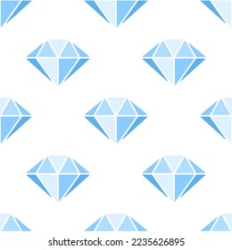 Patrón sin fisuras de los diamantes azules. Elementos azules estilizados sobre fondo blanco. Mejor para diseño web, impreso, logo y marca.