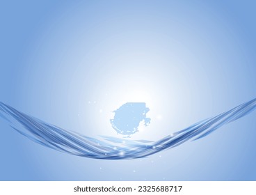 blue digital abstract network background