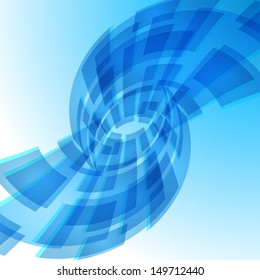 Blue digital background. Illustration for creative design
