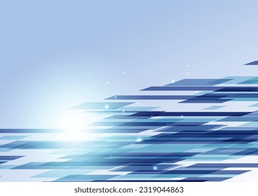 blue digital background with sense of speed