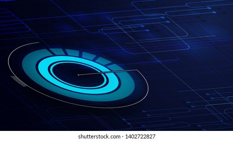Blue digital background for your creativity